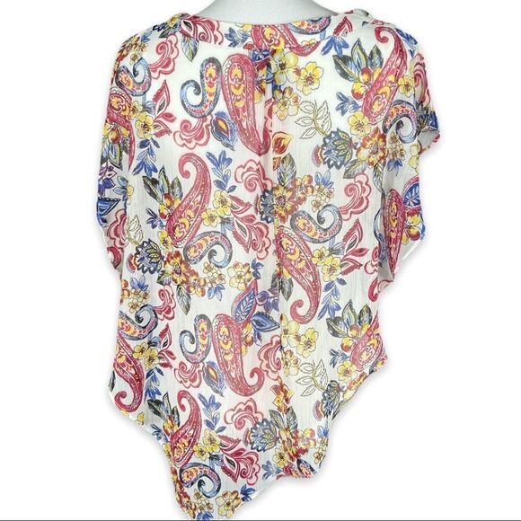 Apt. 9 Floral and Paisley Chiffon Blouse - Picture 5 of 8